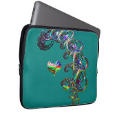 De etherische cascade van harten laptop sleeve (Voorkant Rechts)