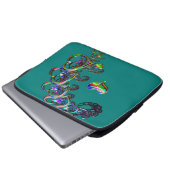 De etherische cascade van harten laptop sleeve (Voorkant onderkant)