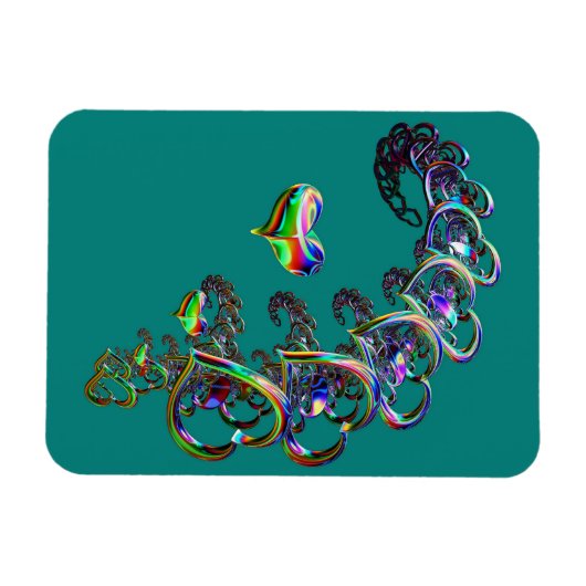 De etherische cascade van harten magneet (Horizontaal)