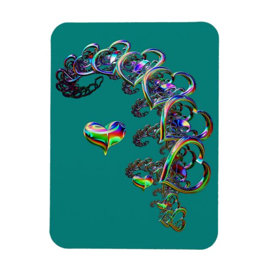 De etherische cascade van harten magneet (Verticaal)