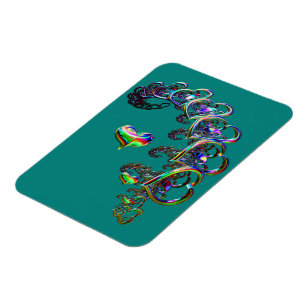 De etherische cascade van harten magneet
