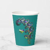 De etherische cascade van harten papieren bekers (Achterkant)