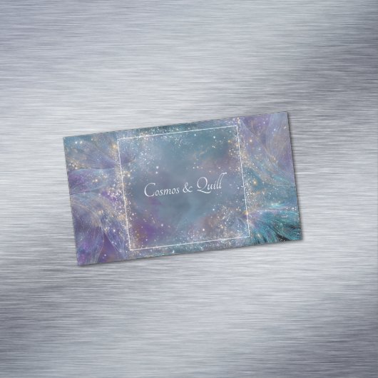 De etherische kosmische energie wervelt magnetisch visitekaartje (Voorbeeld)