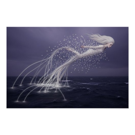 De etherische vlucht van de oceaangeest perfect poster (Voorkant)