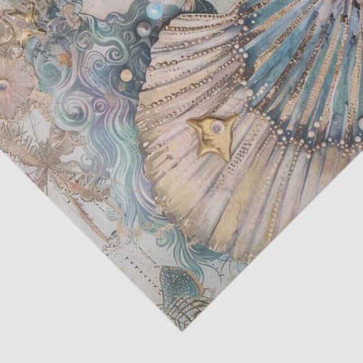 DE ETHERISCHE ZEEJONKVROUW DECOUPAGE TISSUEPAPIER (Detail)
