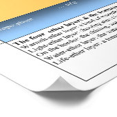 De etherlagen in de bovenste atmosfeer poster (Hoek)