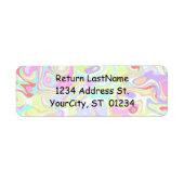 De Etiketten van Confetti met de Sjabloon van het  (Voorkant)