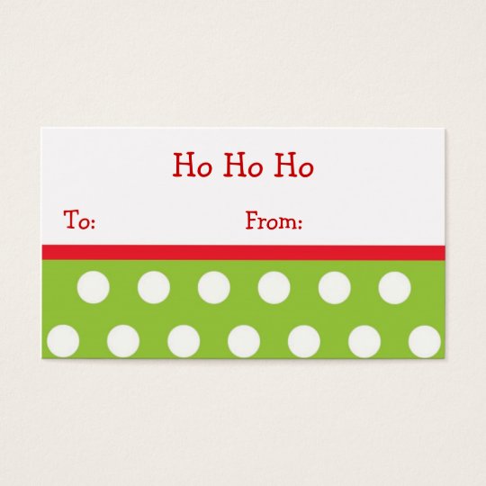 De Etiketten van de Gift van Kerstmis van Ho Ho Visitekaartjes