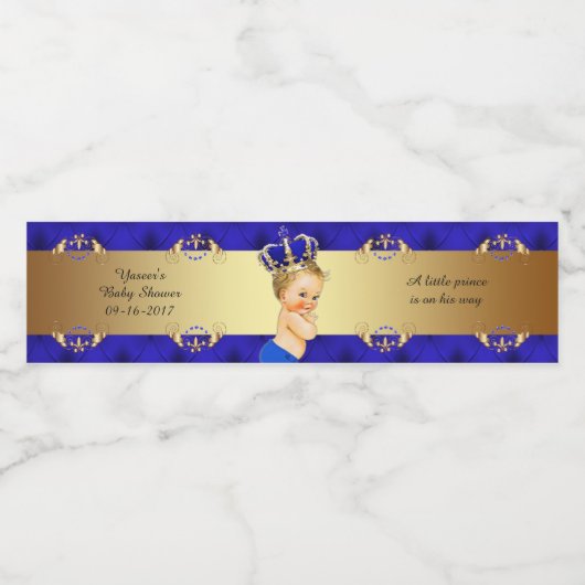 De Etiketten van de waterfles, het baby shower van (Enkel label)