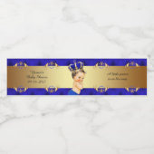 De Etiketten van de waterfles, het baby shower van (Enkel label)