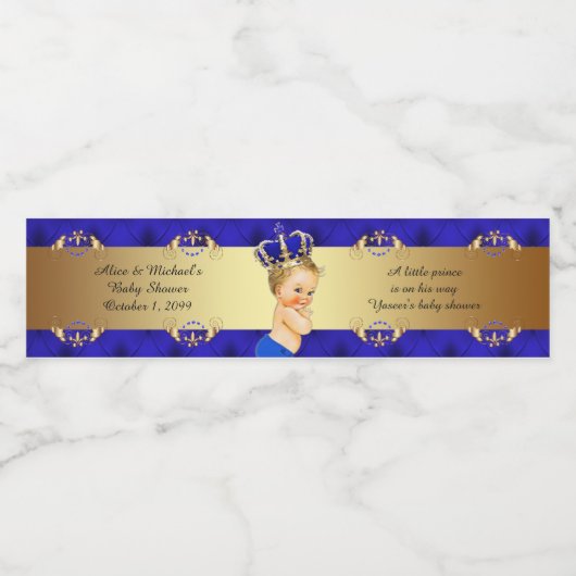 De Etiketten van de waterfles, het baby shower van (Enkel label)