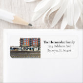 De etiketten van het Adres van Berwyn Illinois Ret (Insitu)