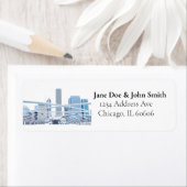 De Etiketten van het Adres van Chicago (Insitu)