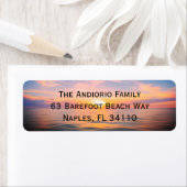 De Etiketten van het Adres van de Beach Sunset van (Insitu)