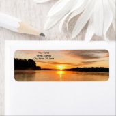 De Etiketten van het Adres van de terugkeer op een (Insitu)