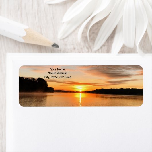 De Etiketten van het Adres van de terugkeer op een (Insitu)