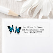 De Etiketten van het Adres van de terugkeer tikken (Insitu)