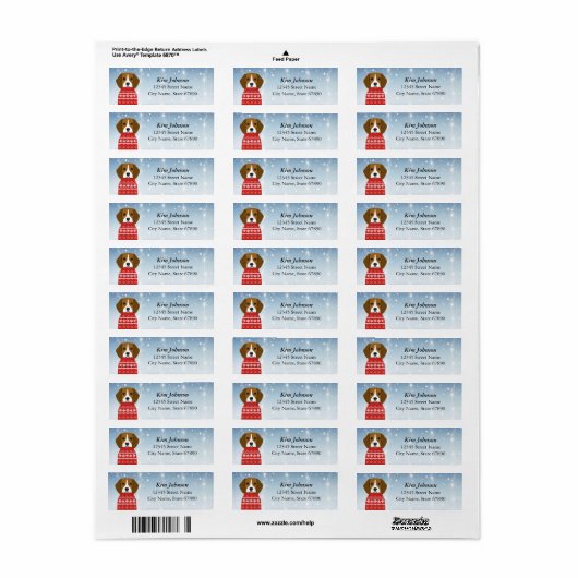 De Etiketten van het Adres van de Terugkeer van Be (Full Sheet)