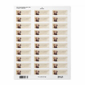 De Etiketten van het Adres van de Terugkeer van Ch (Full Sheet)