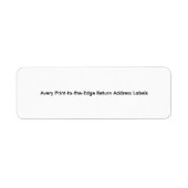 De Etiketten van het Adres van de Terugkeer van de (Voorkant)