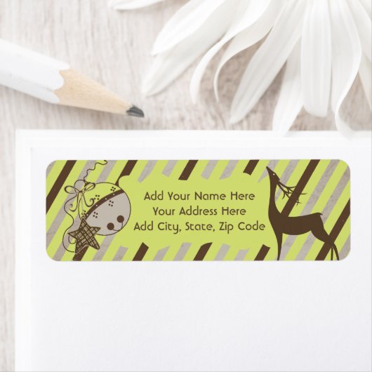 De Etiketten van het Adres van de Terugkeer van de (Insitu)