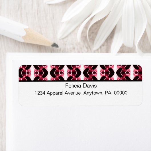 De etiketten van het Adres van de Terugkeer van he (Insitu)