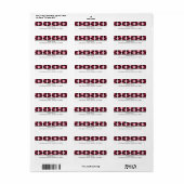 De etiketten van het Adres van de Terugkeer van he (Full Sheet)