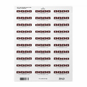 De etiketten van het Adres van de Terugkeer van he (Full Sheet)