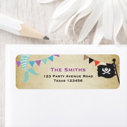 De Etiketten van het Adres van de terugkeer van pi (Insitu)