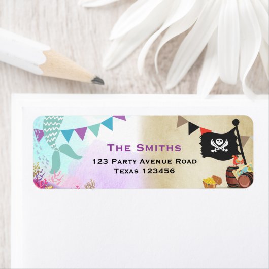 De Etiketten van het Adres van de terugkeer van pi (Insitu)