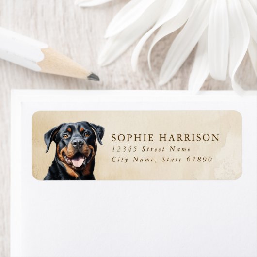 De Etiketten van het Adres van de Terugkeer van Ro (Insitu)