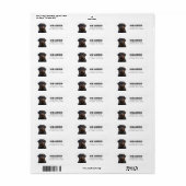 De Etiketten van het Adres van de Terugkeer van Ro (Full Sheet)