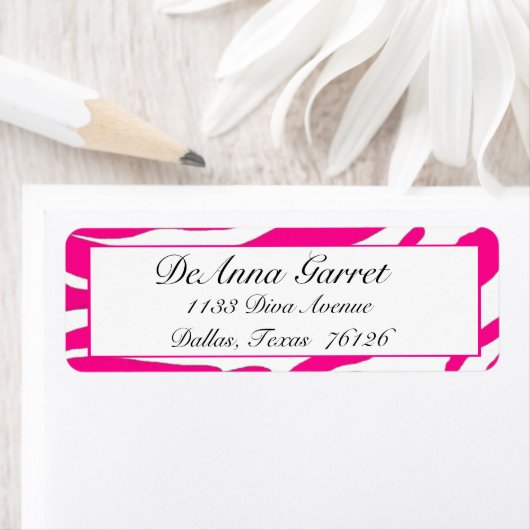 De Etiketten van het Adres van de terugkeer Wilde (Insitu)