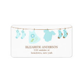 De Etiketten van het Baby shower van de sluiting (Voorkant)