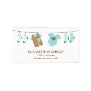 De Etiketten van het Baby shower van de sluiting