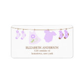 De Etiketten van het Baby shower van de sluiting (Voorkant)