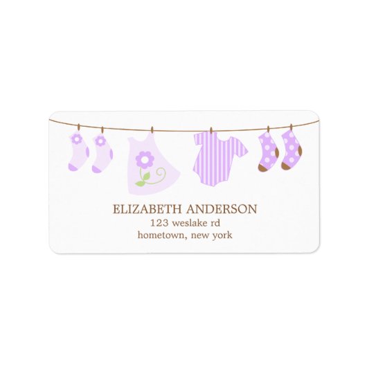 De Etiketten van het Baby shower van de sluiting (Voorkant)