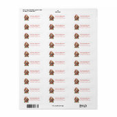 De etiketten van het het Adres van de Terugkeer va (Full Sheet)