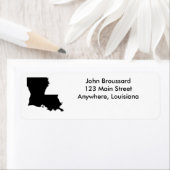 De etiketten van het het staatsadres van Louisiana (Insitu)