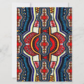 De etnische Afrikaanse Kaart van de Valentijnsdag (Achterkant)