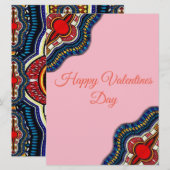 De etnische Afrikaanse Kaart van de Valentijnsdag (Voorkant / Achterkant)