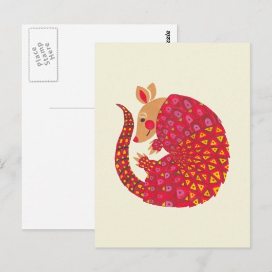 De etnische Armadillo Briefkaart (Voorkant / Achterkant)