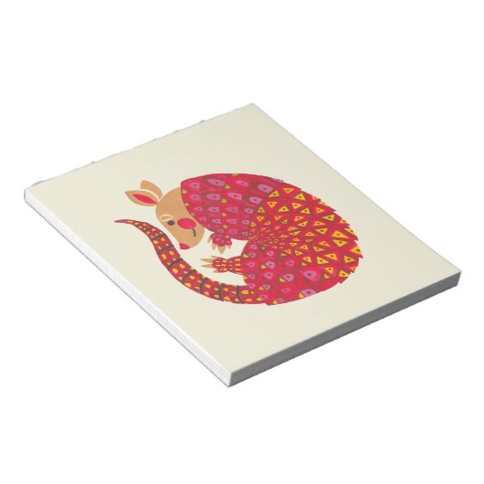 De etnische Armadillo Notitieblok (Schuin)