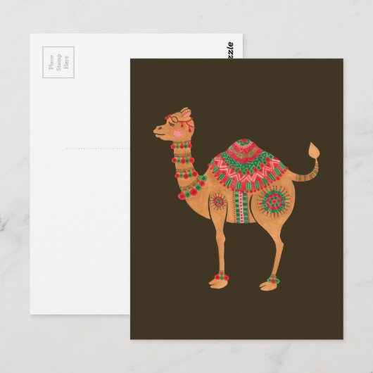 De etnische Kameel Briefkaart (Voorkant / Achterkant)