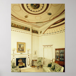 De Etruscan Room, ontworpen door Robert Adam Poster