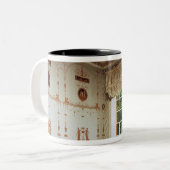 De Etruscan-ruimte Tweekleurige Koffiemok (Voorkant links)