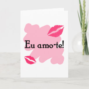De EU amo -amo-te - de Portugese liefde van I u Feestdagen Kaart