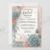 De Eucalyptus Lace Tulle Dusty Blue Vrijgezellenfe Kaart (Voorkant)