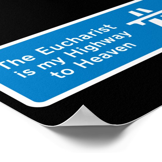 DE EUCHARIST ONS MIJN HOOGTE OM TE ZITTEN POSTER (Hoek)