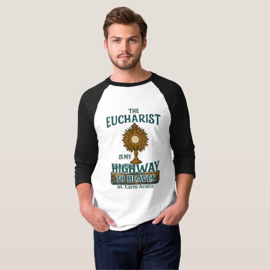 De Eucharistie van Carlo Accutis is mijn weg naar  T-shirt (Voorkant volledig)